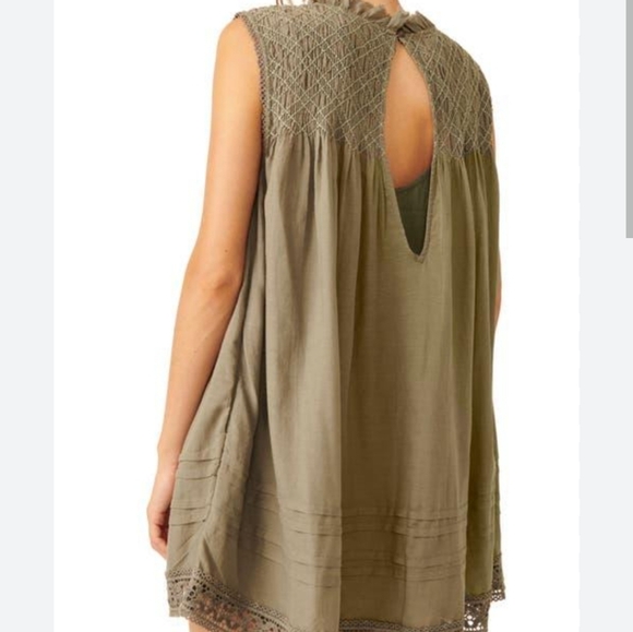 Free People Shea Mini Dress in Dried Basil S NWT - Picture 3 of 8